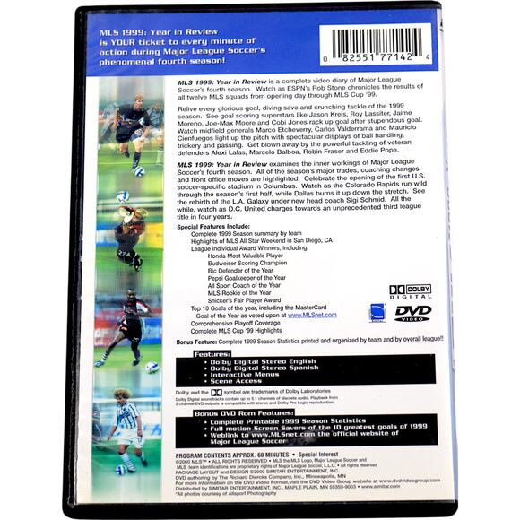 MLS Major League Soccer 1999 Year in Review DVD - Picture 3 of 16
